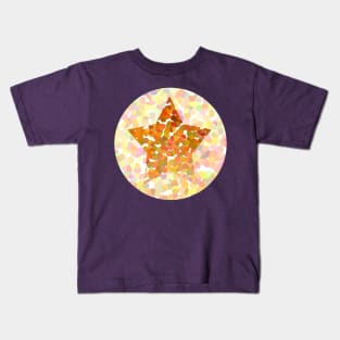 Gold Dotty Star Kids T-Shirt